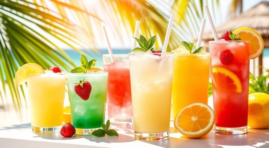Frozen lemonade variations