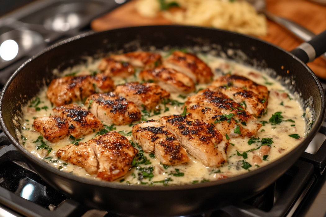 blackened chicken alfredo