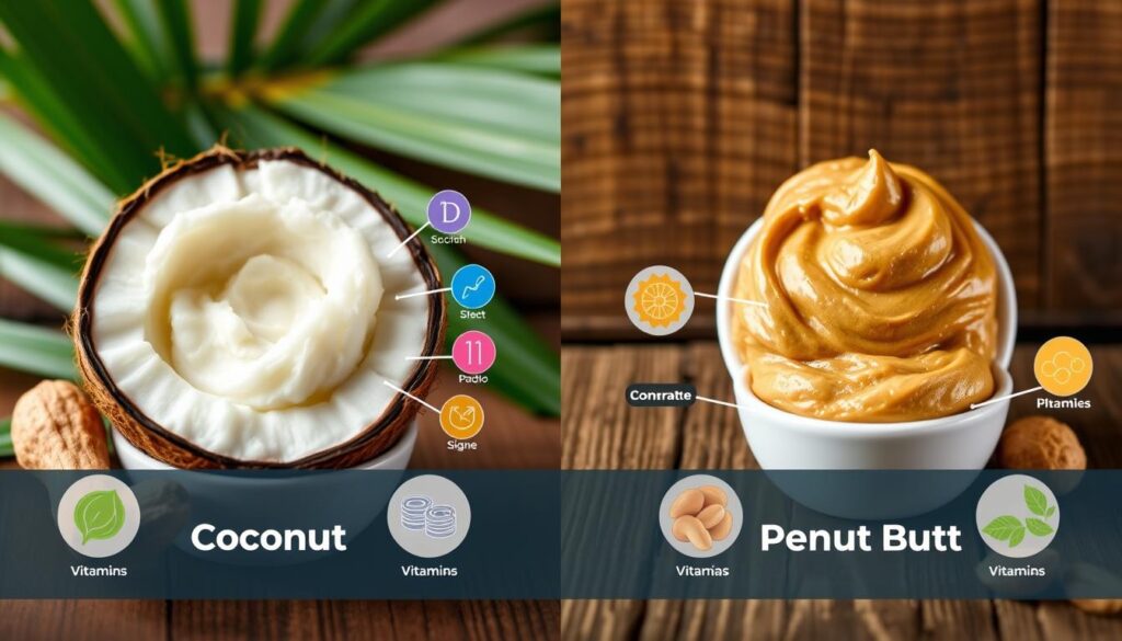 coconut butter vs peanut butter nutritional comparison