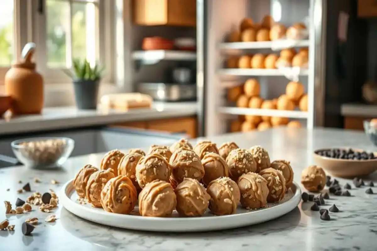 peanut butter coconut balls