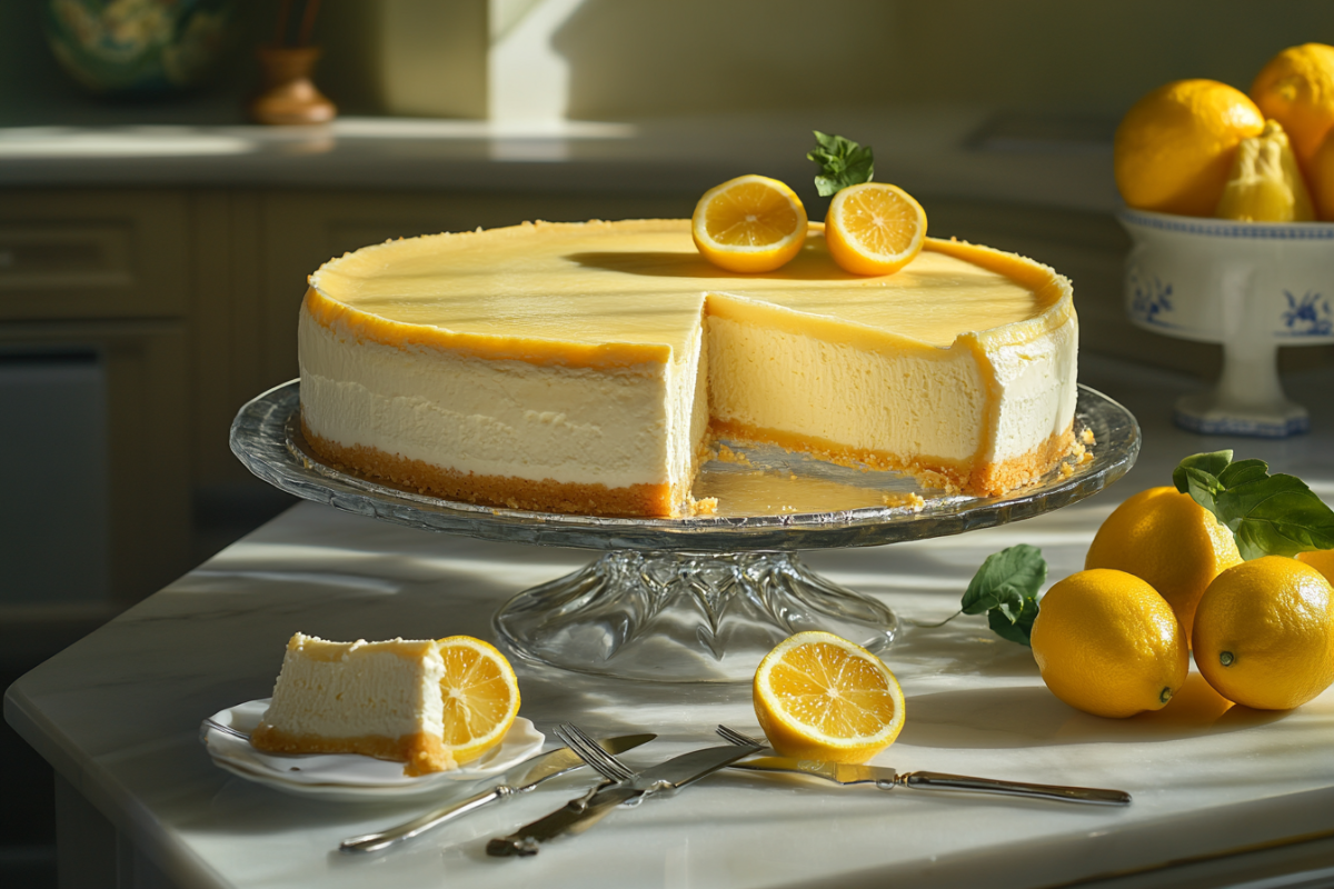 No Bake Lemon Cheesecake