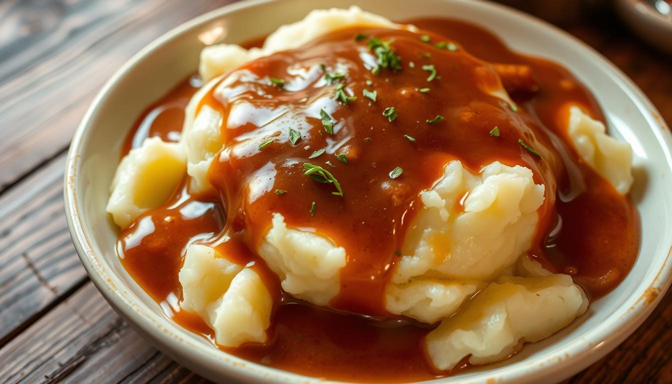 mashed potatoes and gravy