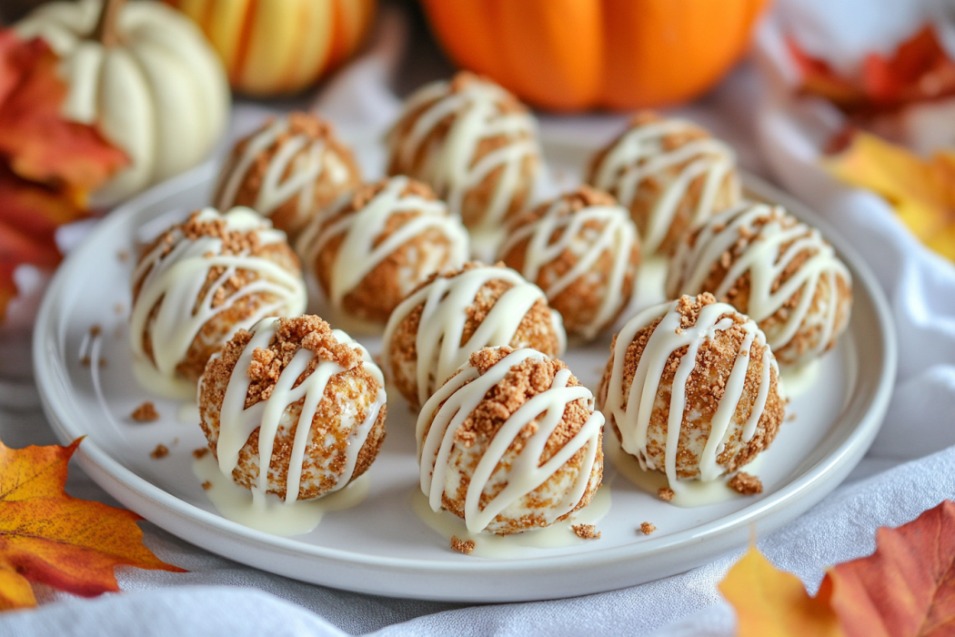 no bake pumpkin cheesecake balls