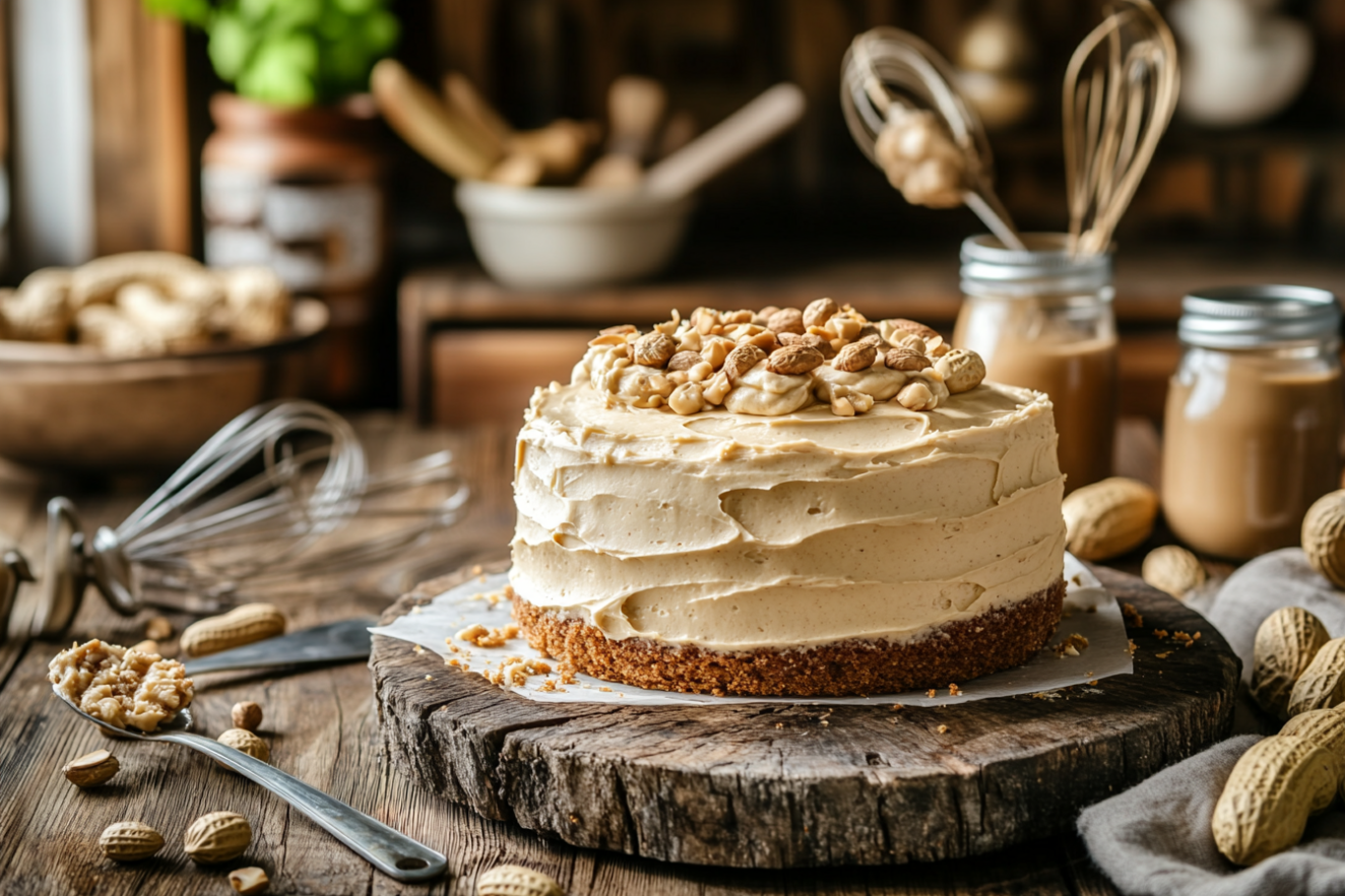 Homemade Peanut Butter Cake