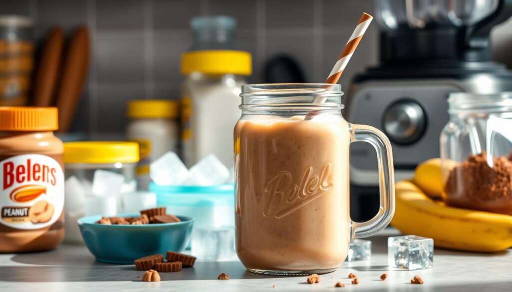 peanut butter cup smoothie storage