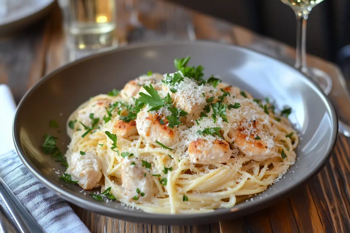 Garlic Parmesan Chicken Pasta