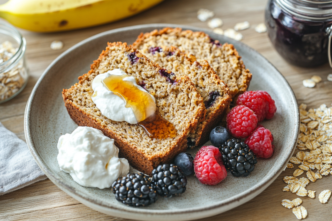 Oat Flour Banana Bread