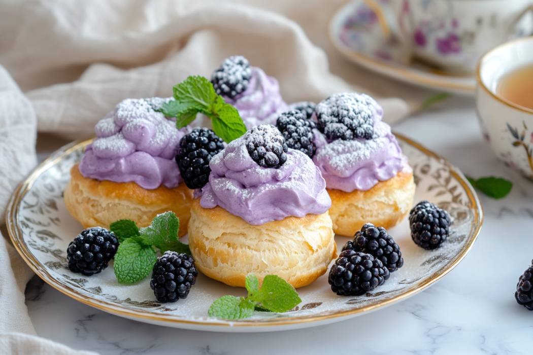 blackberry cream puff