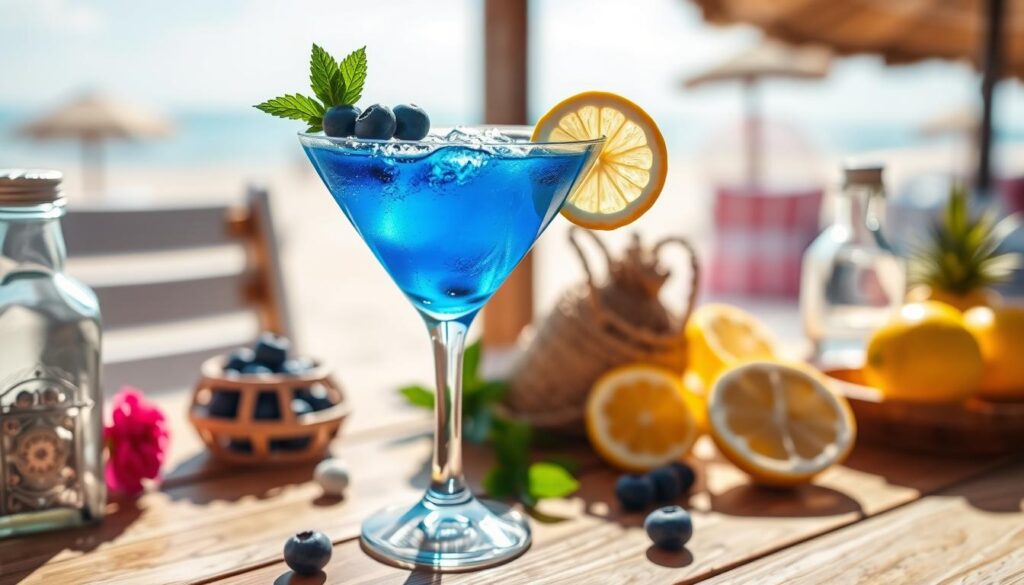 blueberry lemon drop martini