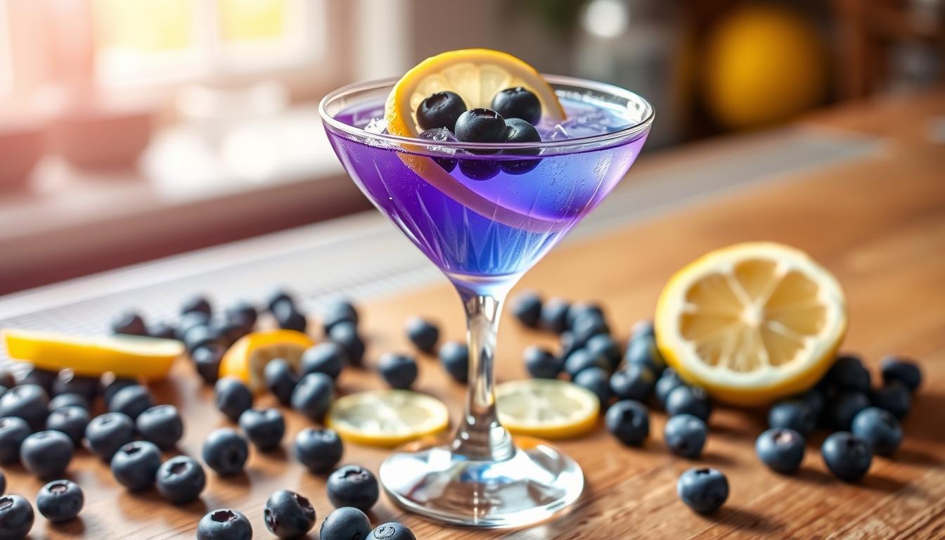 blueberry lemon drop martini