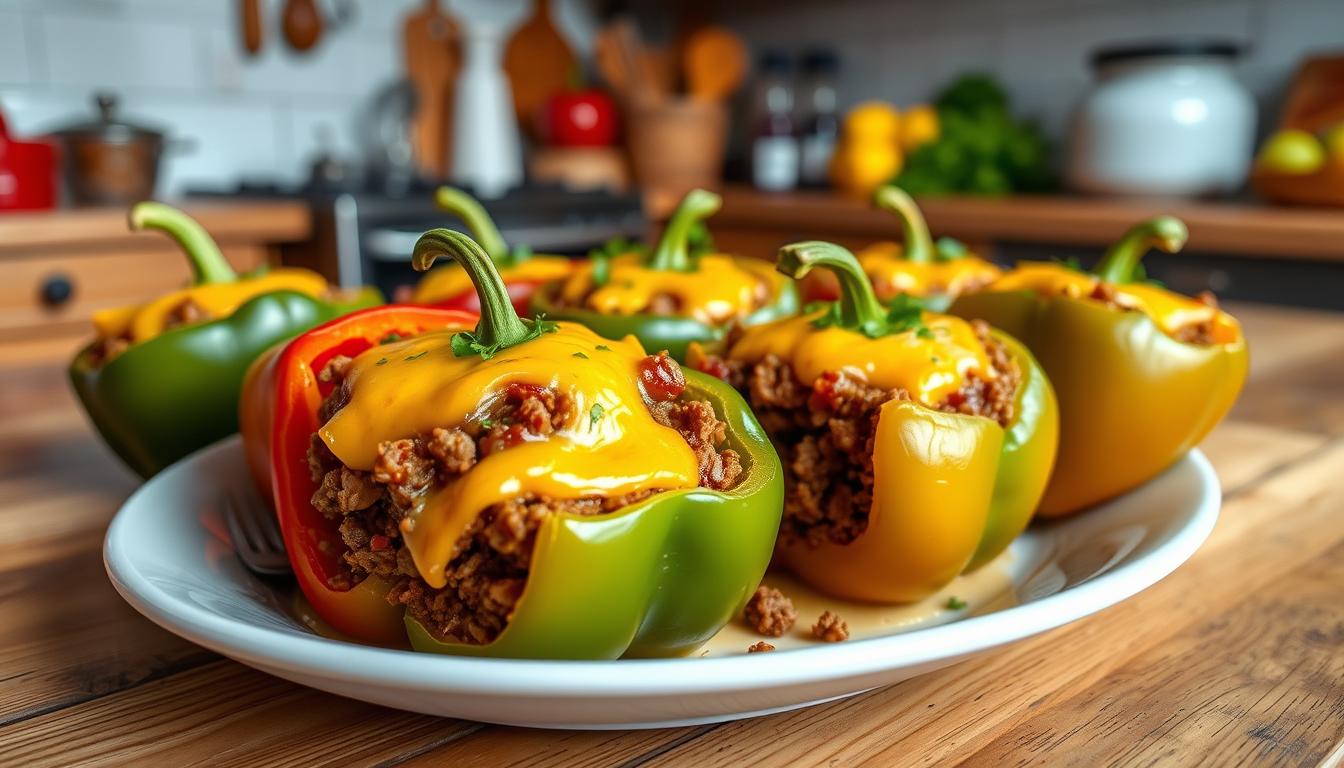 old fashioned stuffed bell peppers recipe