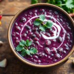 purple black bean soup recipe